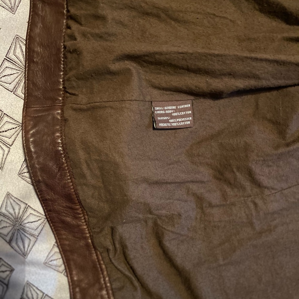 GUESS leather brown jacket